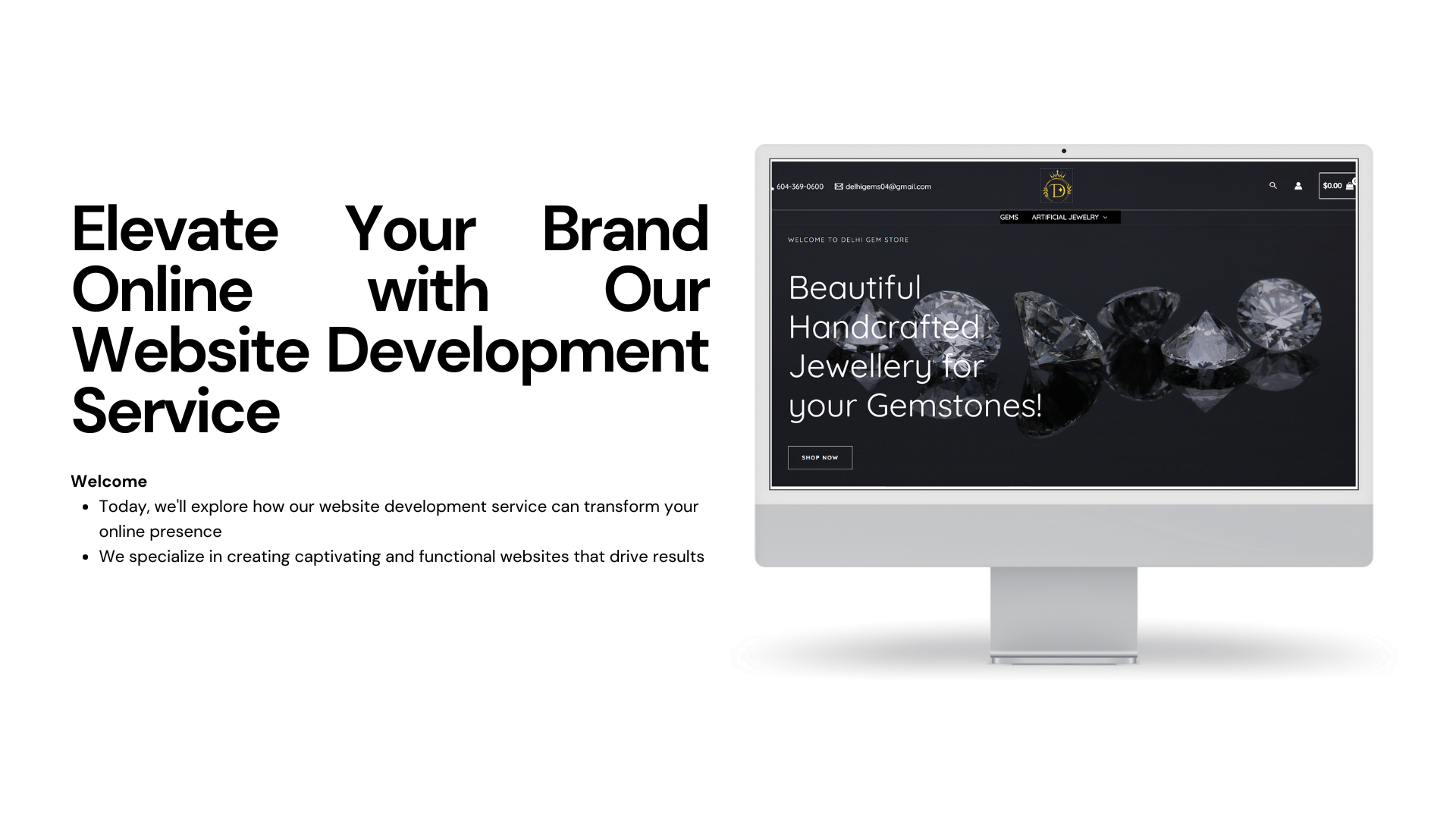 Elevate Your Brand Online with Our Website Development Service